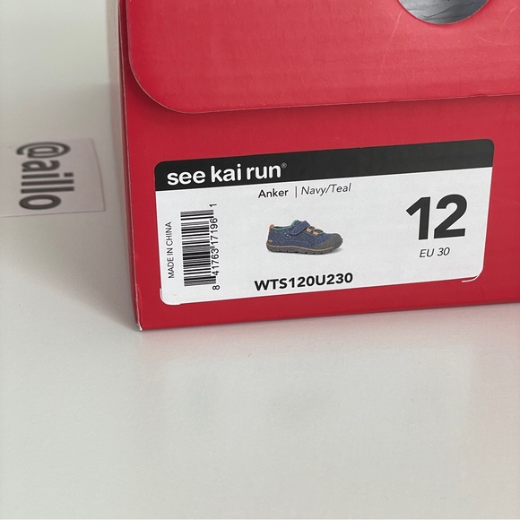 See Kai Run Anker Summer Water-Friendly Shoes NAVY TEAL - Picture 6 of 12